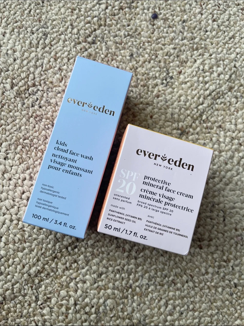 Evereden Kids Cloud Face Wash & SPF 20 Mineral Face Cream